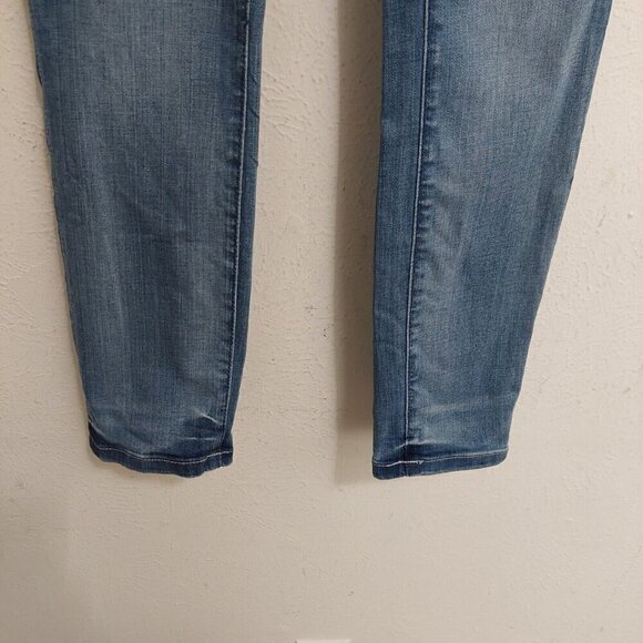 Loft Women’s Jeans Size 25 Blue Modern Curvy Skinny Pants Stretch Denim Low Rise - Picture 3 of 10